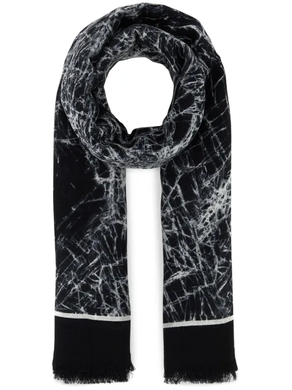 Alexander McQueen Wool Scarf Black FARFETCH ZA