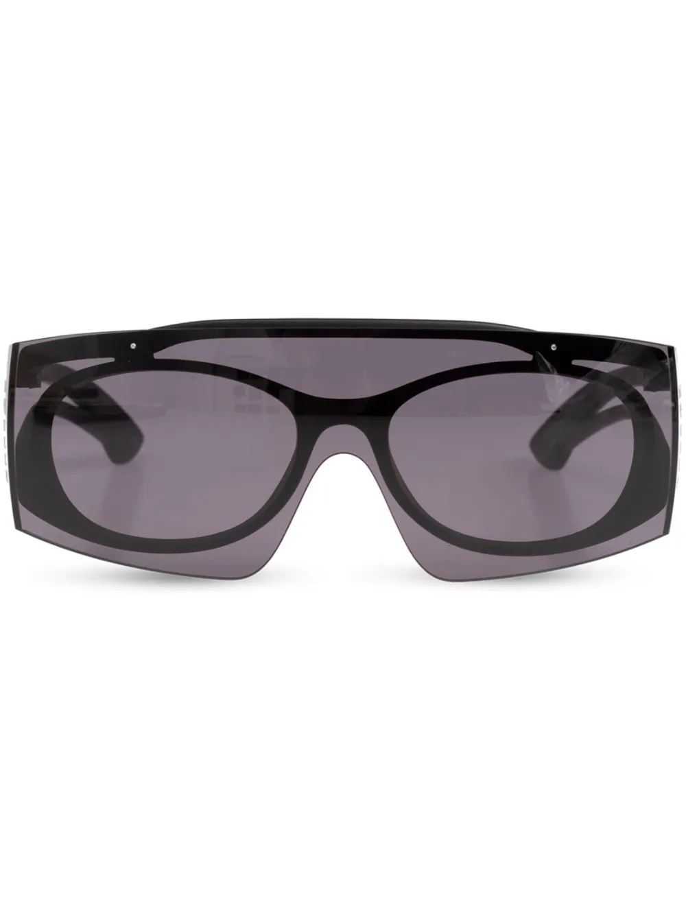 Alexander McQueen Eyewear Tweekleurige zonnebril Zwart
