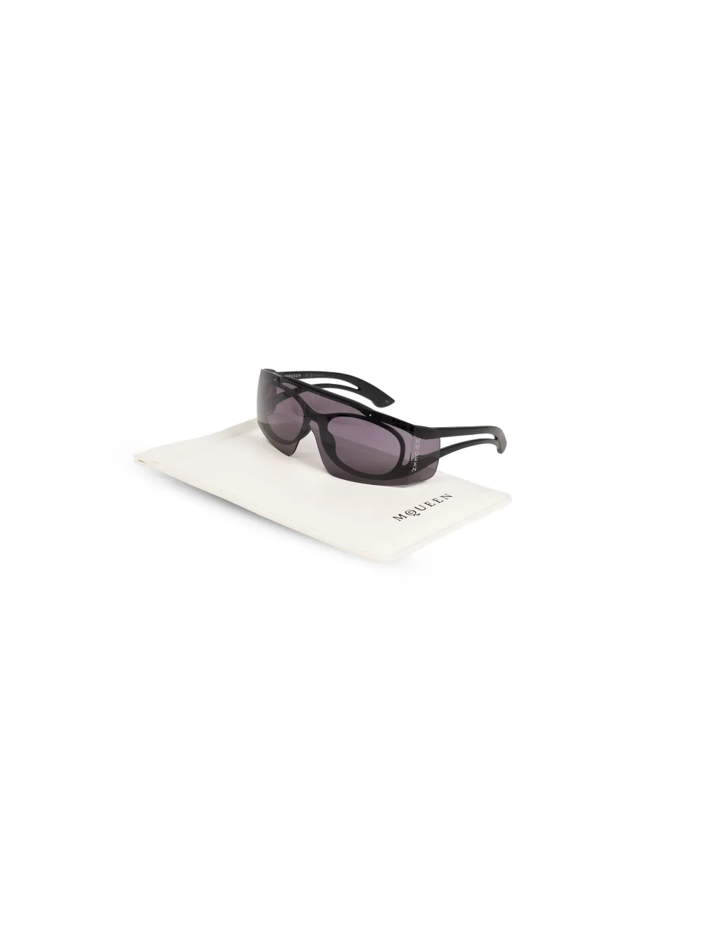 Alexander McQueen Eyewear Tweekleurige zonnebril Zwart