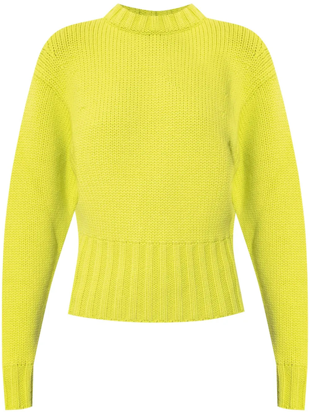 Alexander Mcqueen Crew-neck Jumper In Yellow