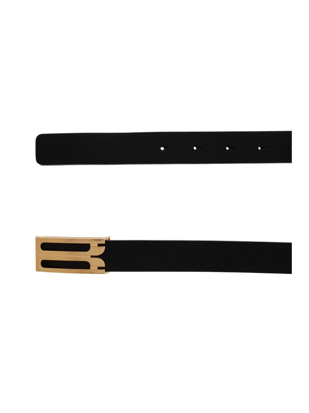 Shop Victoria Beckham Logo-buckle Belt In Black