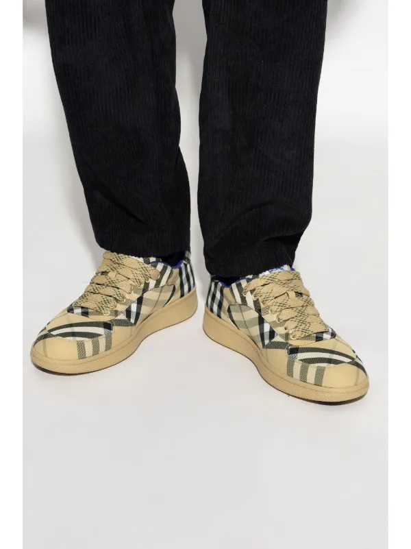 burberry tartan sneakers