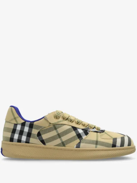 Burberry tartan pattern trainers 
