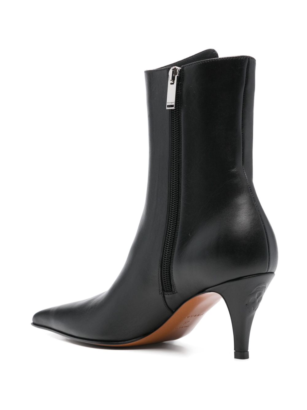 Alexander McQueen 80mm leather boots Black