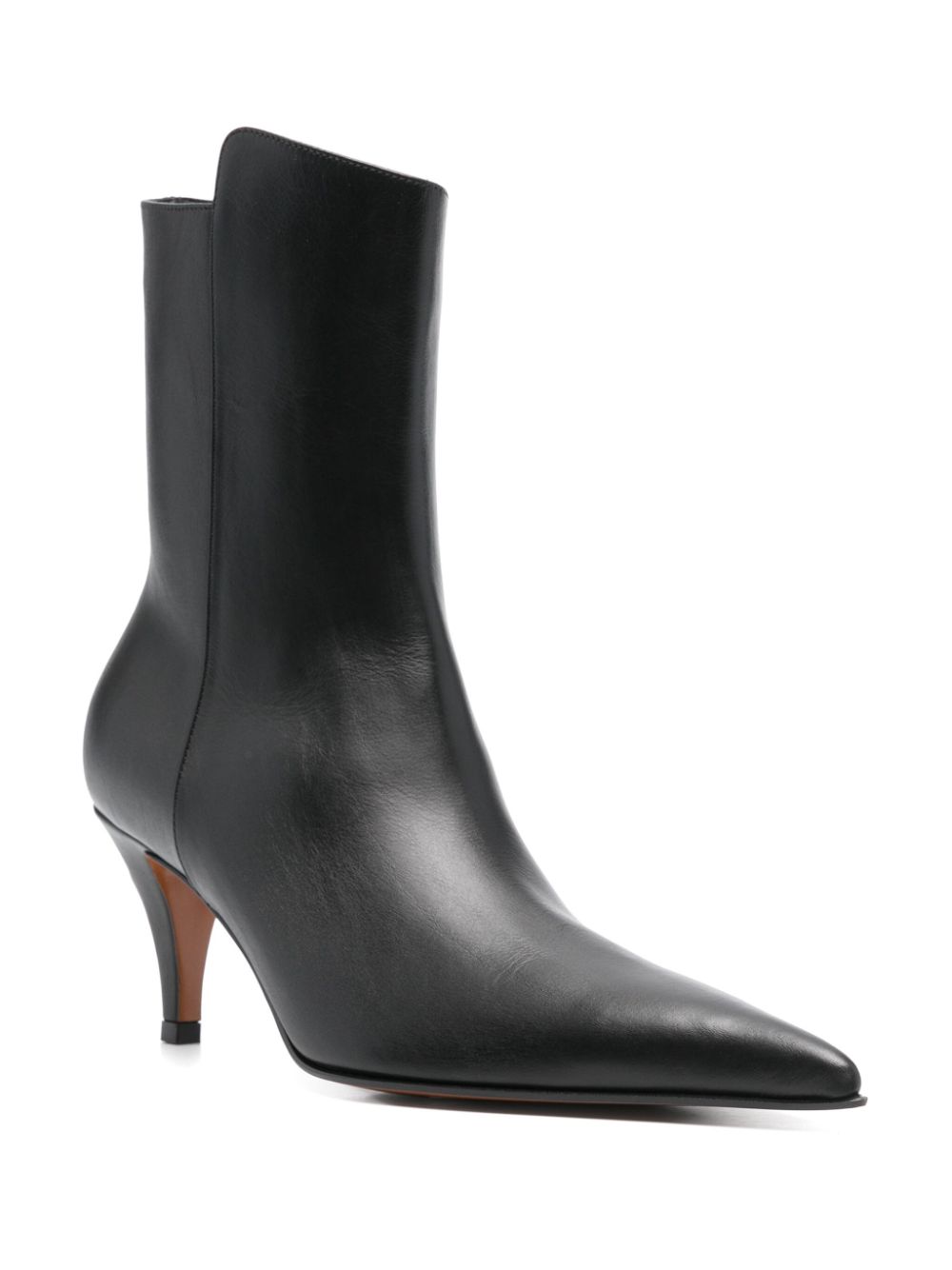 Alexander McQueen 80mm leather boots Black