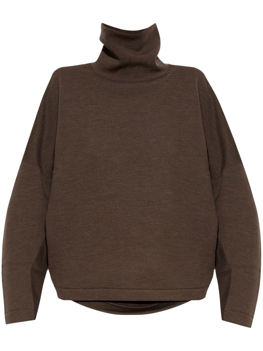 Shop Lemaire Roll Neck Long-sleeve Jumper In Brown