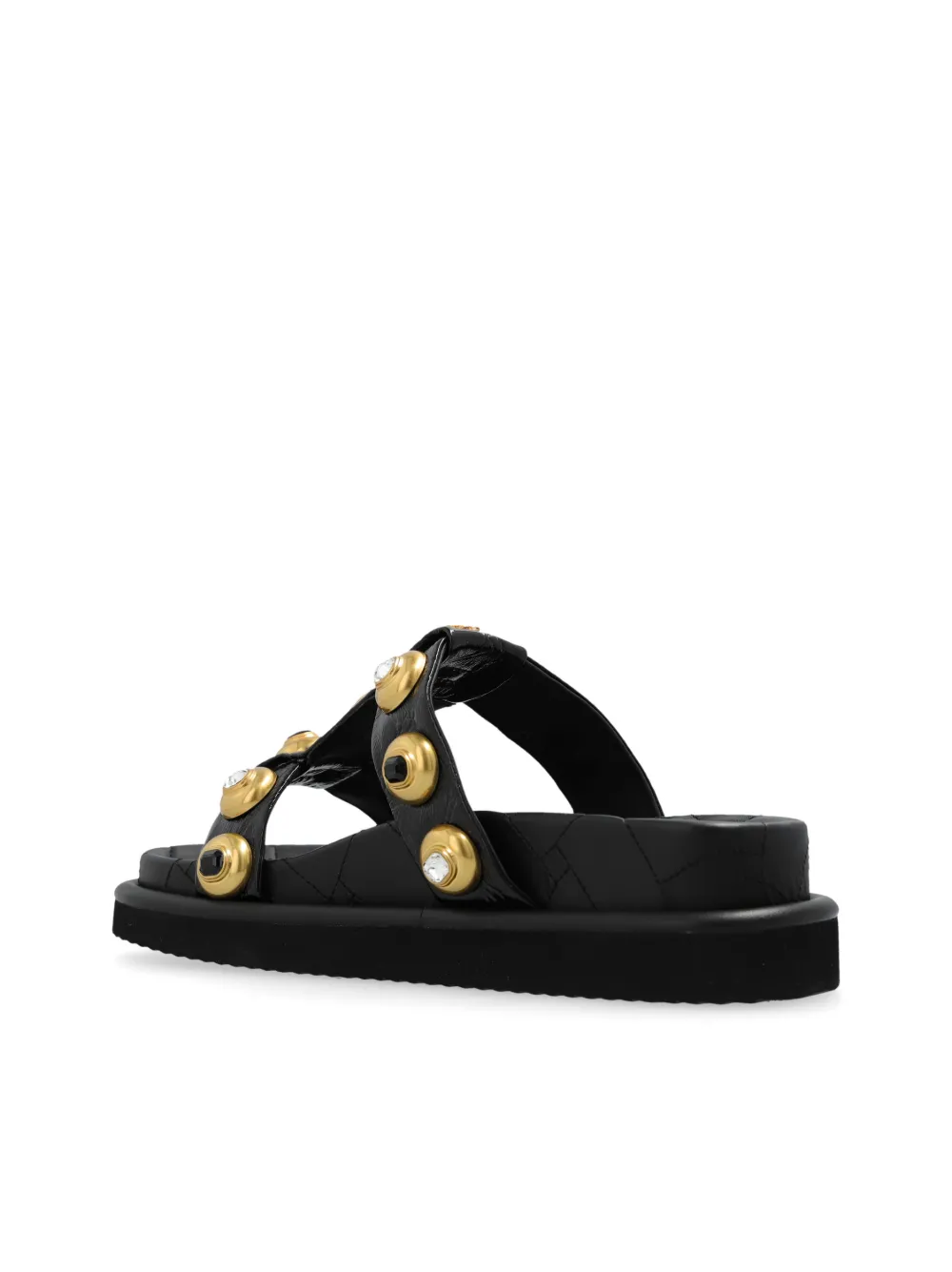 Kurt Geiger London Orson Studded leather sandals Black