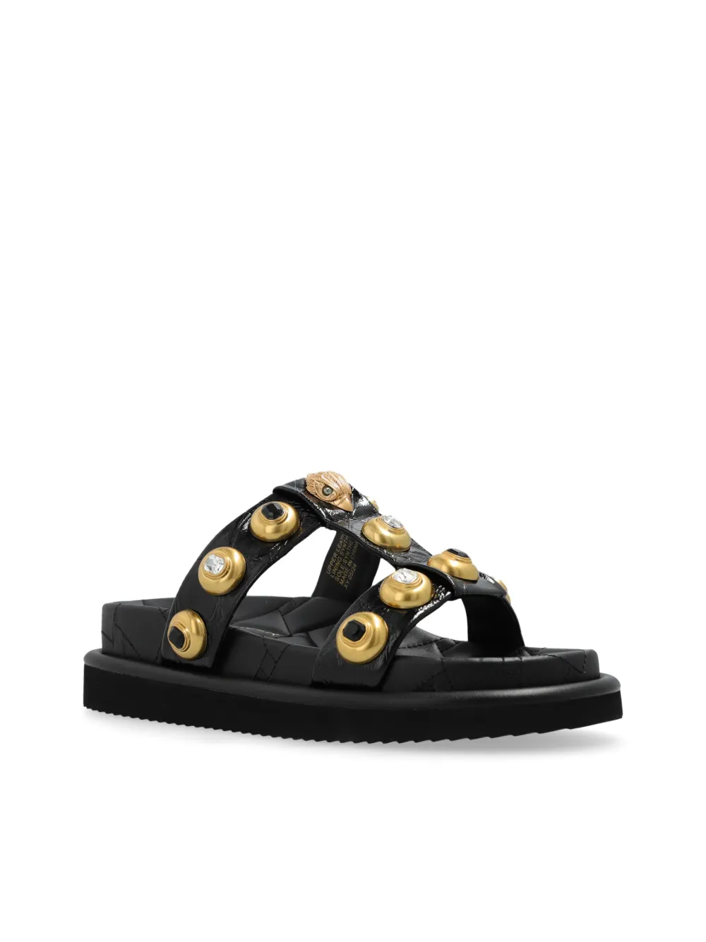 Kurt Geiger London Orson Studded leather sandals Black