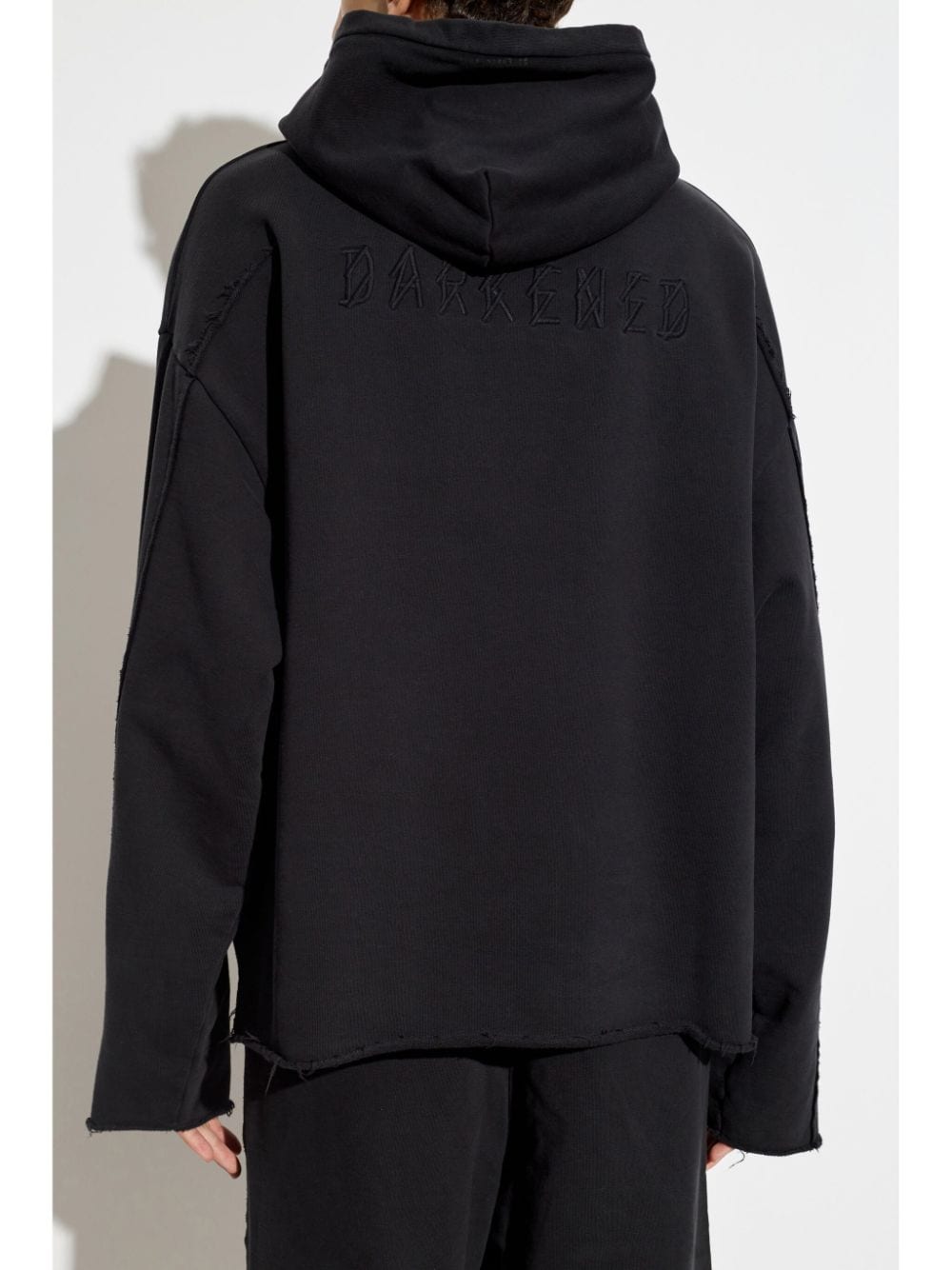 Shop 44 Label Group Logo-embroidered Hoodie In Black