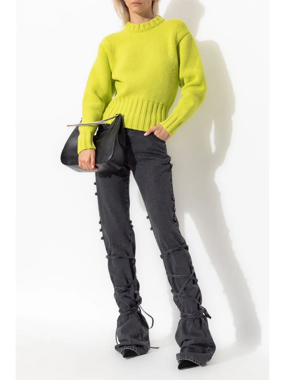 Alexander McQueen Gestrikte jeans - Grijs