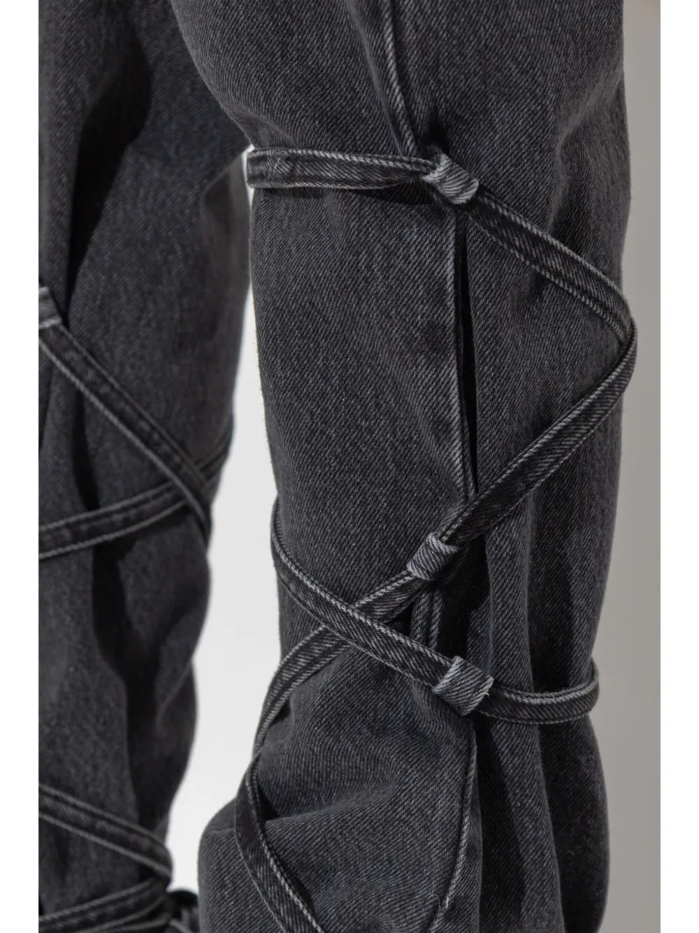 Alexander McQueen Gestrikte jeans Zwart