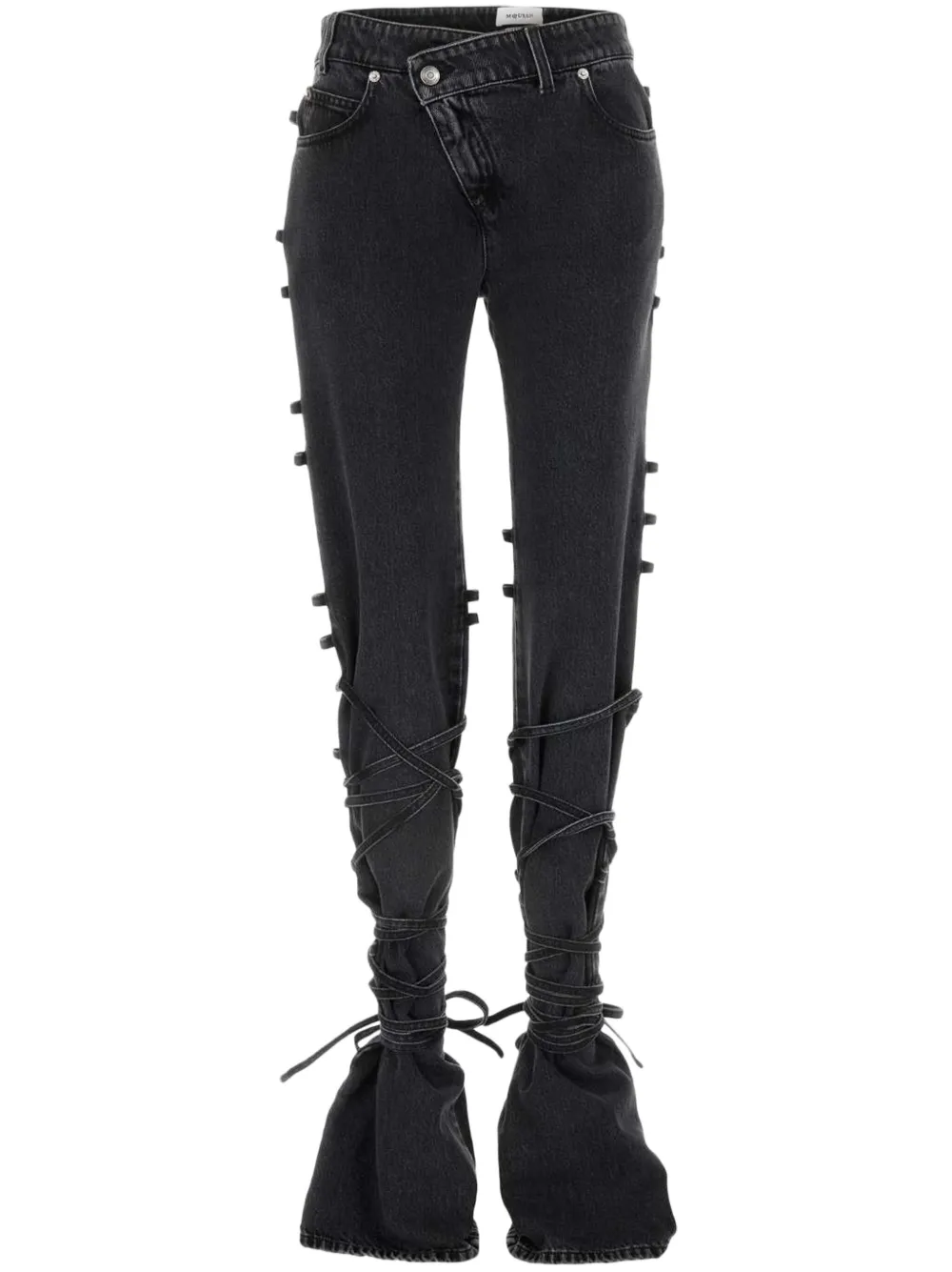 Alexander McQueen jeans con moño | negro | Image 1