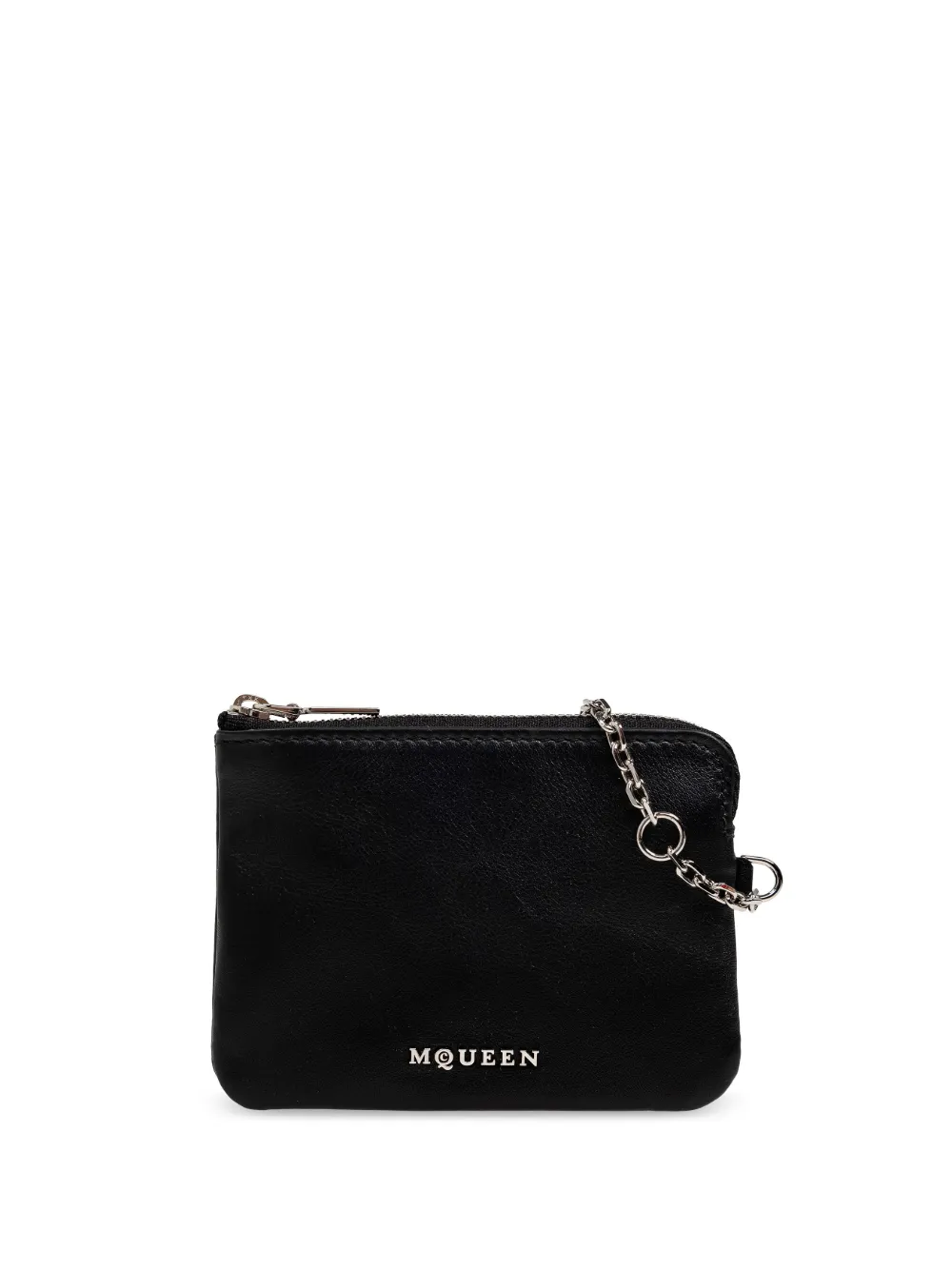 Alexander Mcqueen Logo-plaque Wallet In Black