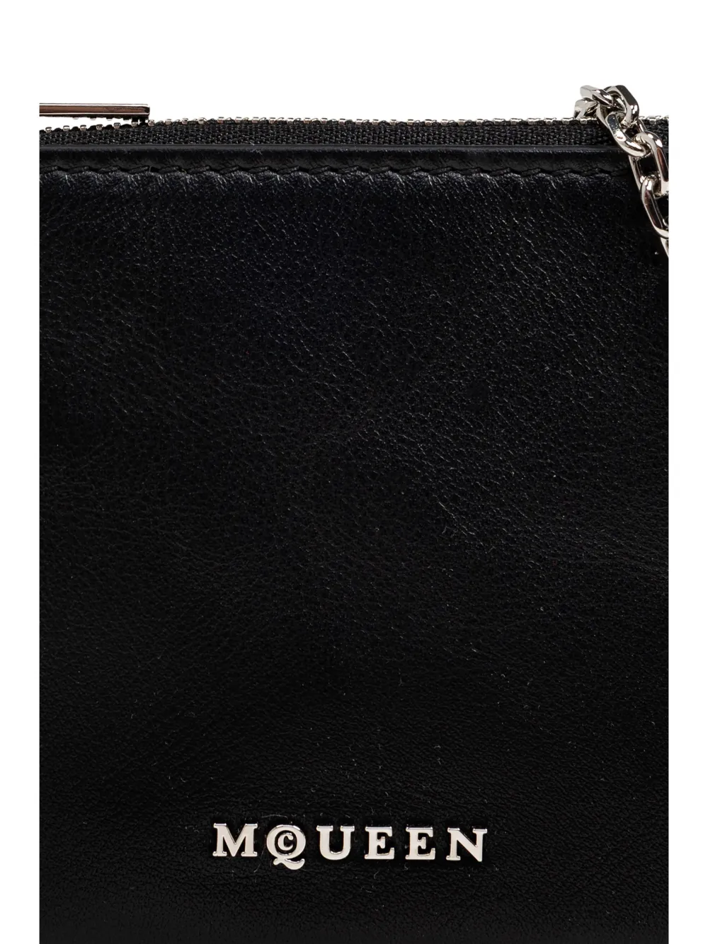 Alexander Mcqueen Logo-plaque Wallet In Black