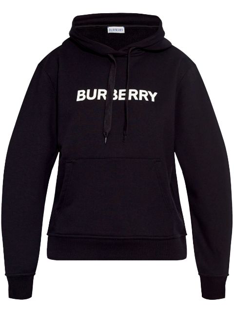 Burberry logo cotton hoodie Women