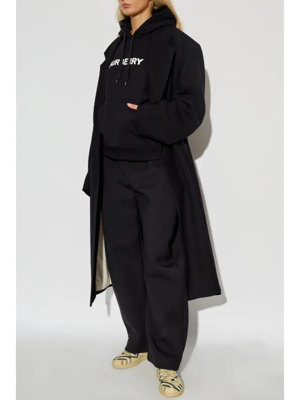 Burberry Logo Cotton Hoodie | Black | FARFETCH CA Burberry Logo Cotton Hoodie | Black | FARFETCH CA