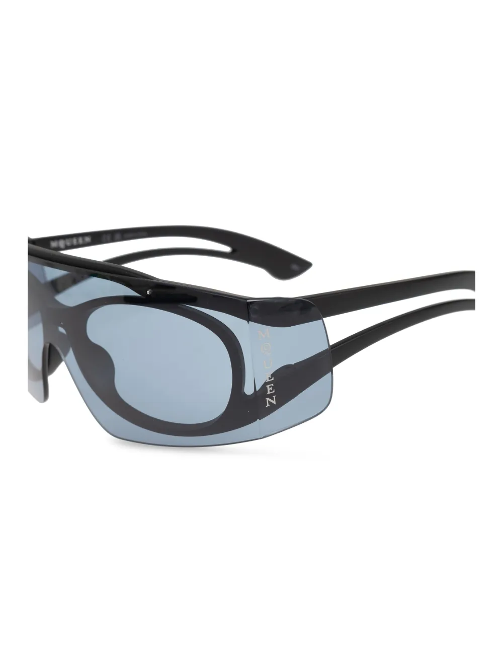 Alexander McQueen Eyewear Tweekleurige zonnebril Blauw