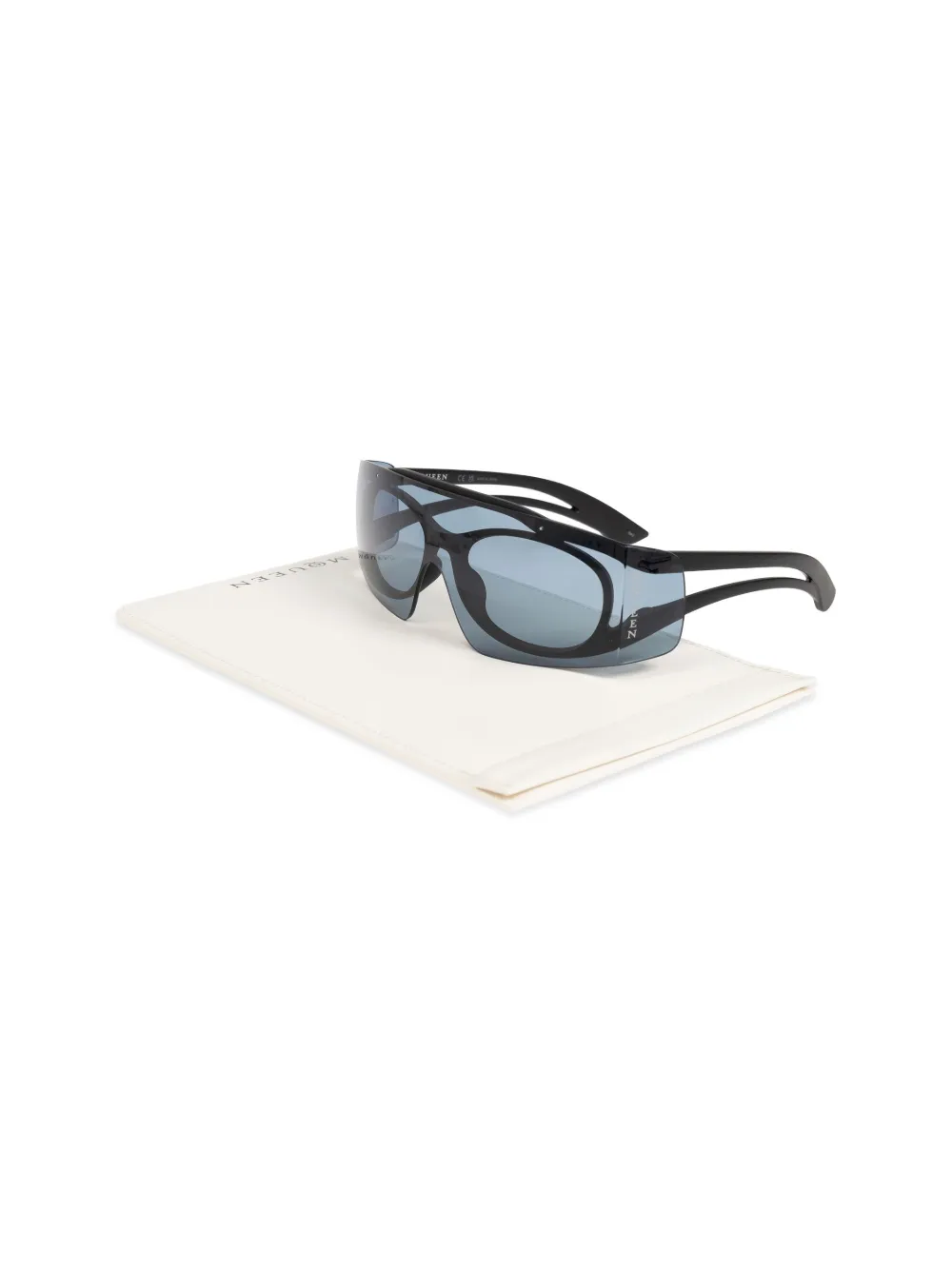Alexander McQueen Eyewear Tweekleurige zonnebril Blauw