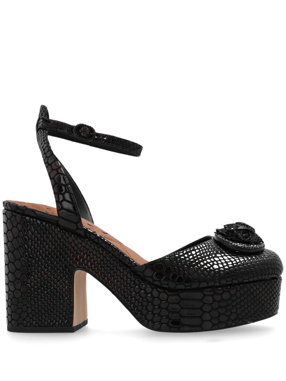 Kurt Geiger London 105 mm Chelsea pumps met plateauzool Bruin