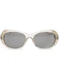 Saint Laurent Eyewear oval-frame sunglasses - Neutrals