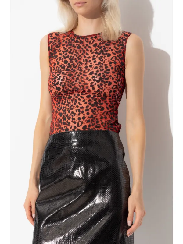 Alexander McQueen - print top（Alexander McQueen Bustier