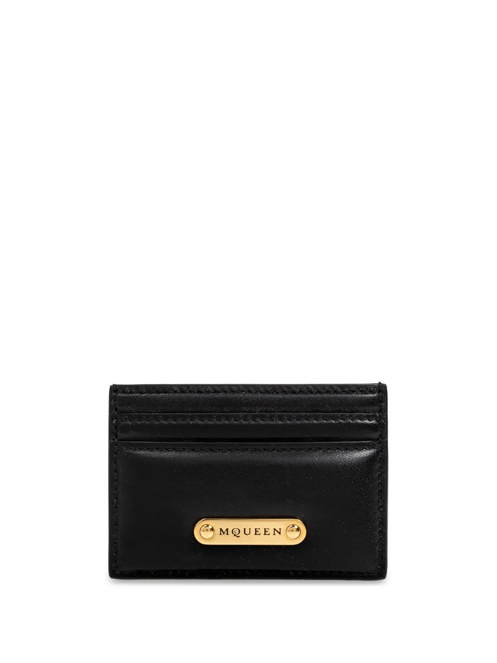 Alexander Mcqueen Alexander Mc Queen Leather Card Holder In Black