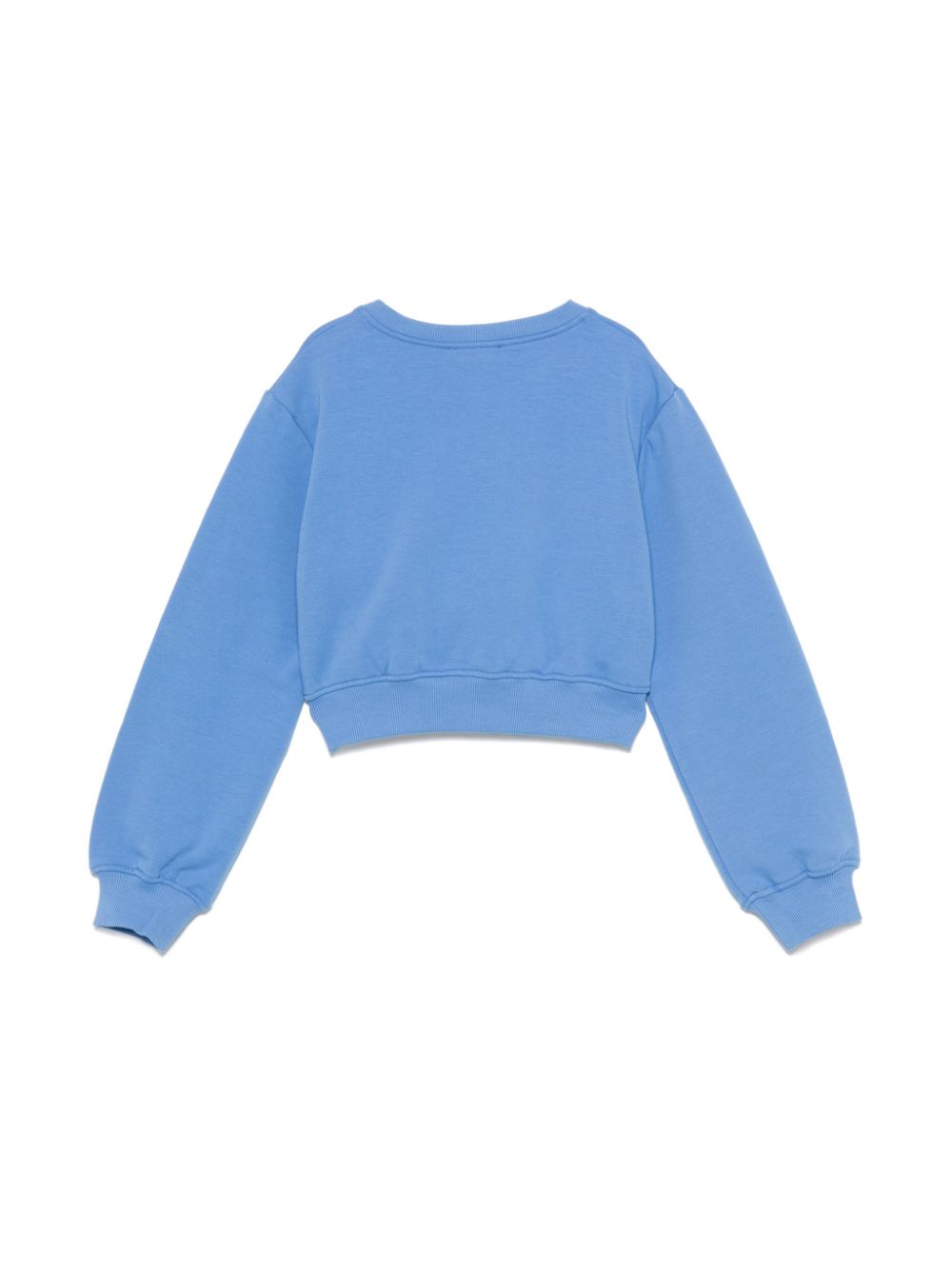 LIU JO logo-embroidered sweatshirt - Blauw