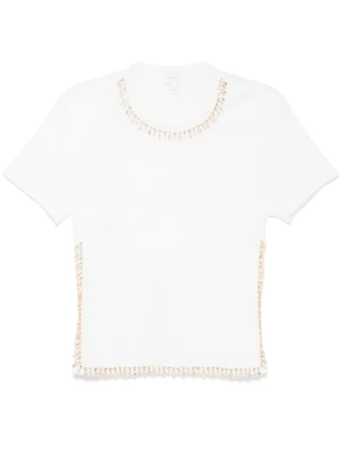 Giambattista Valli crystal-embellished T-shirt
