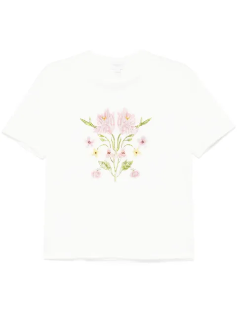 Giambattista Valli playera con bordado floral