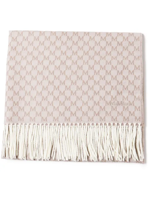 Écharpe en laine à logo brodé - Max Mara - Modalova