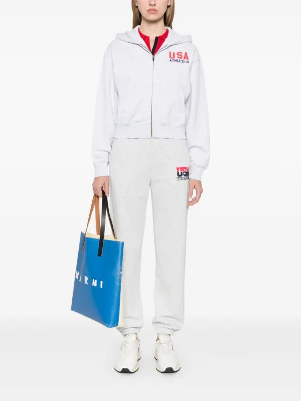 Sporty & Rich ジップアップ パーカー | グレー | FARFETCH JP