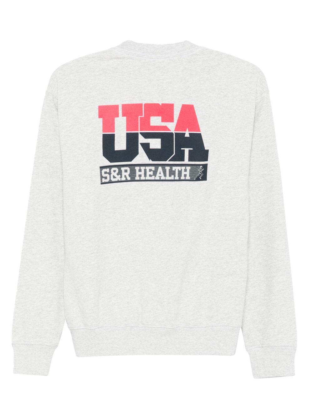 Sporty & Rich text-print sweatshirt - Grijs