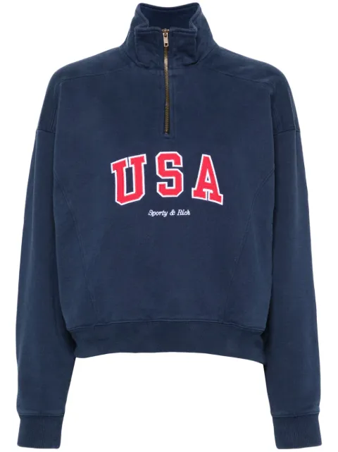 Sporty & Rich embroidered-motif sweatshirt