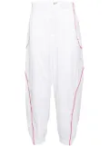 Nike piped-trim detailing pants - White