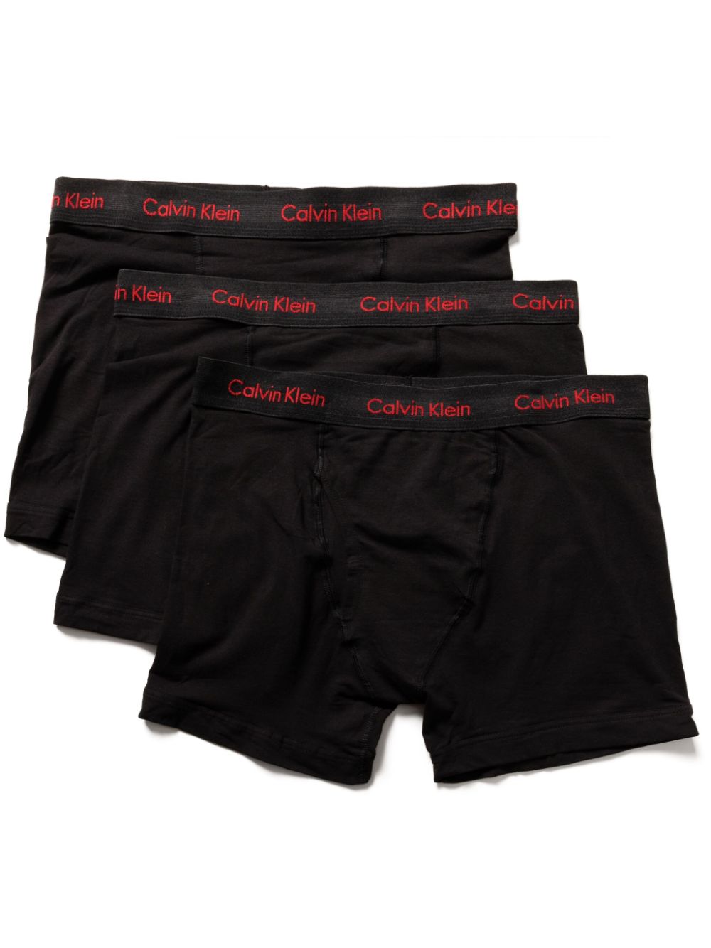 Calvin Klein logo-waistband boxers (pack of three) - Black