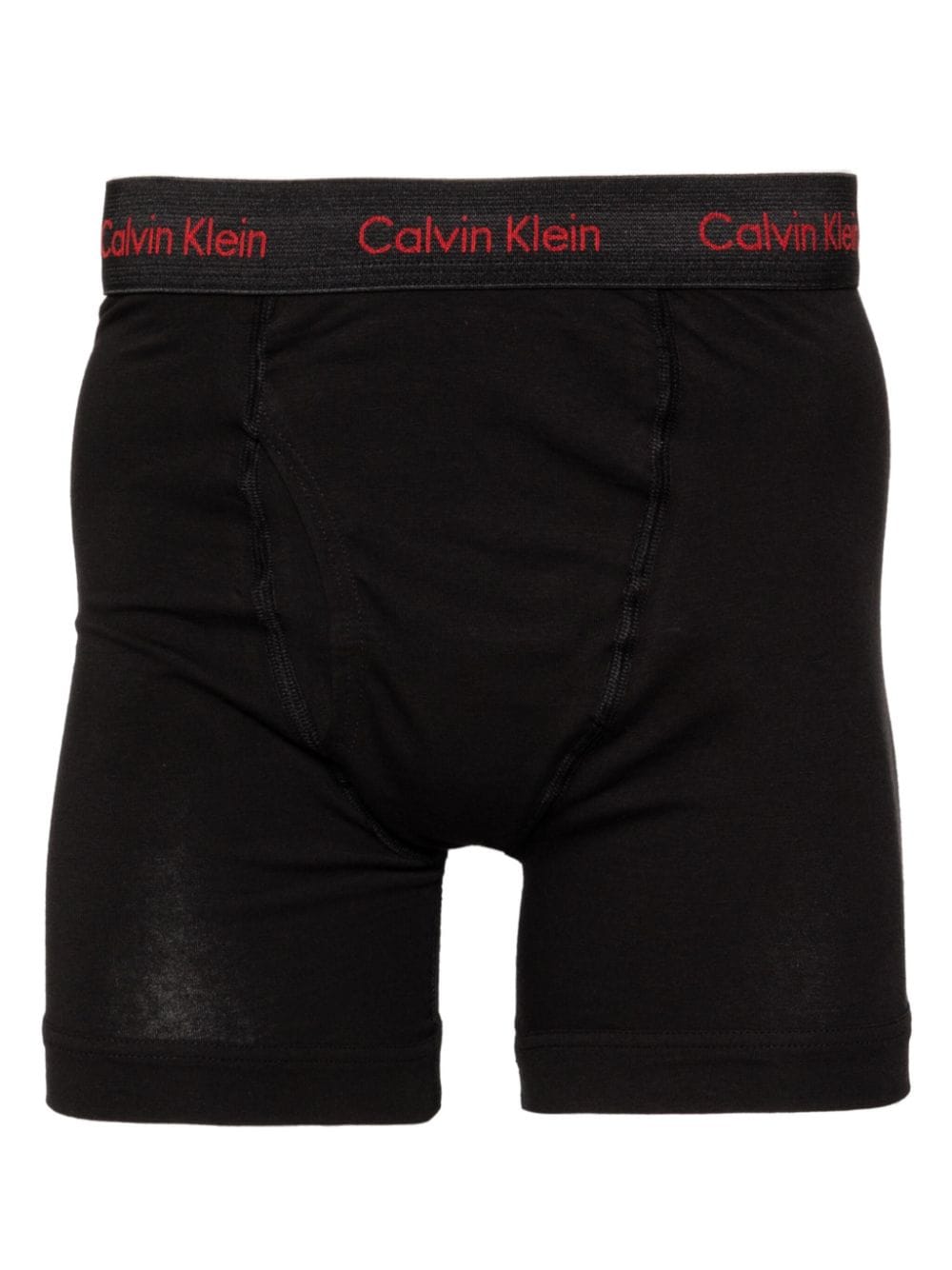 Calvin Klein Drie boxershorts met logoband - Zwart