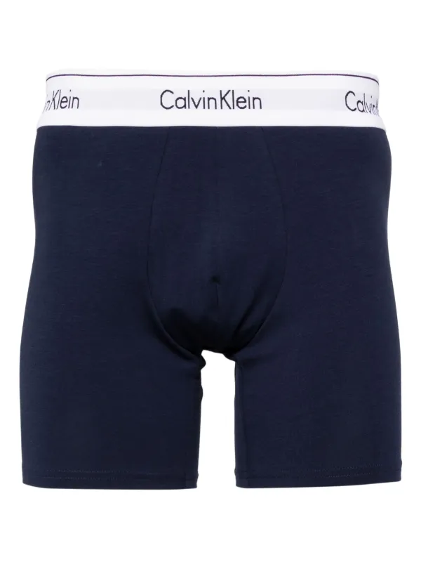 Navy blue calvin klein boxers on sale