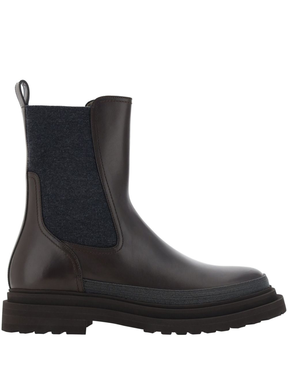 Brunello Cucinelli Monili-detail Chelsea boots Bruin