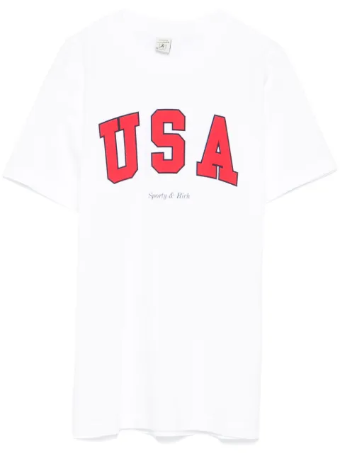 Sporty & Rich t-shirt à imprimé USA