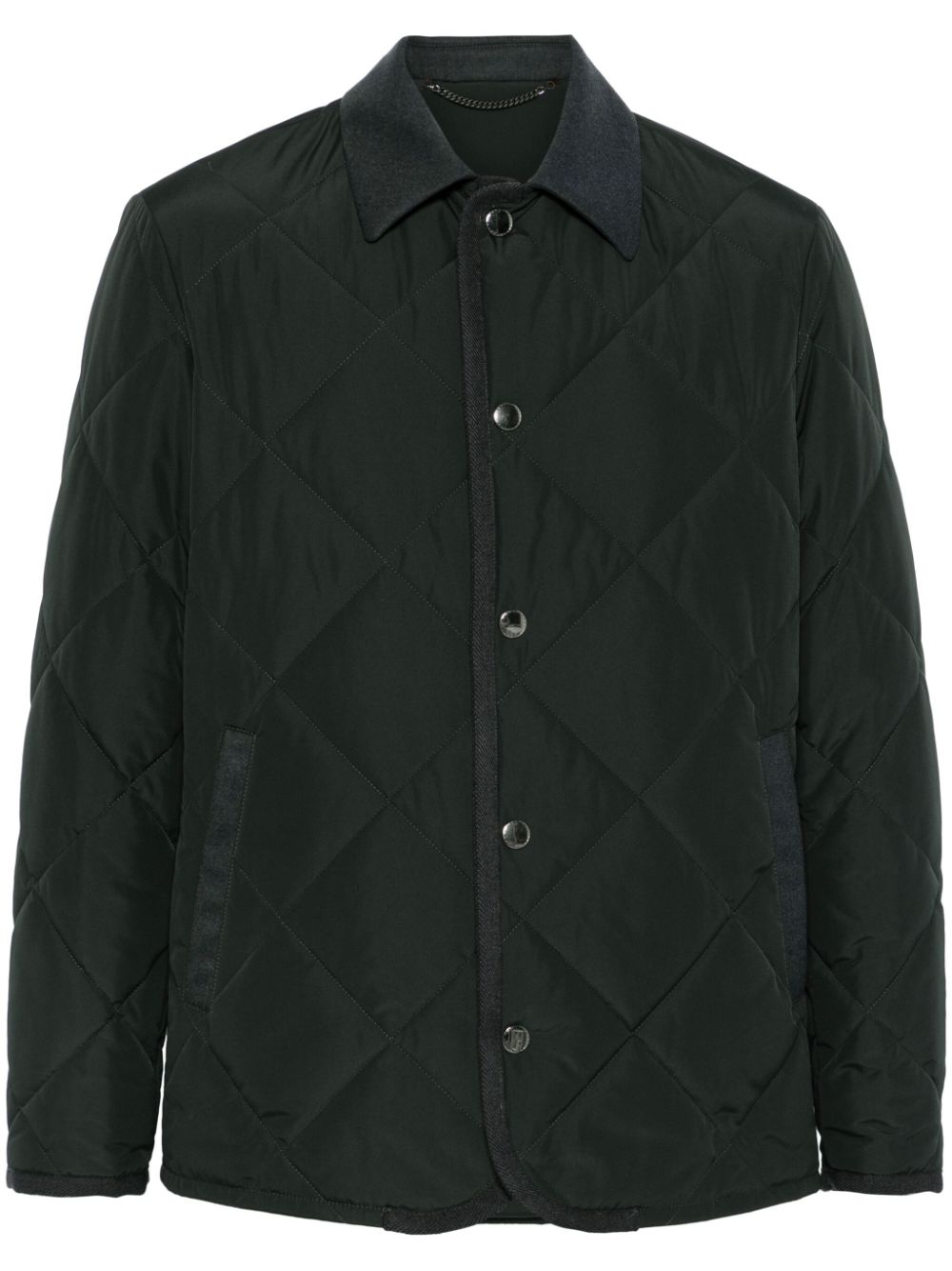 Canali quilted jacket - Green