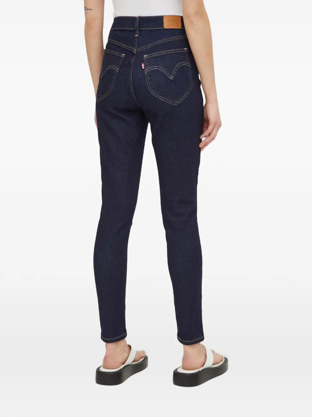 Levi's Retro high waist skinny jeans Blauw