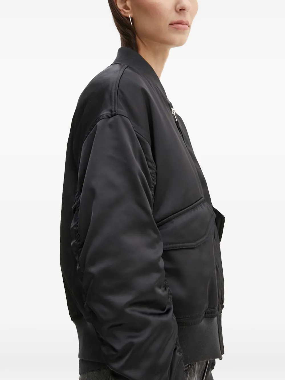  Levi's Gathered-sleeve Bomber Jacket - Black 