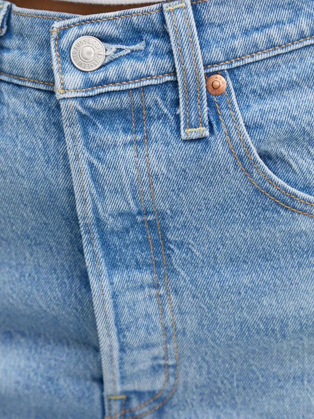 Levi's Ribcage Full-length Jeans In Blue