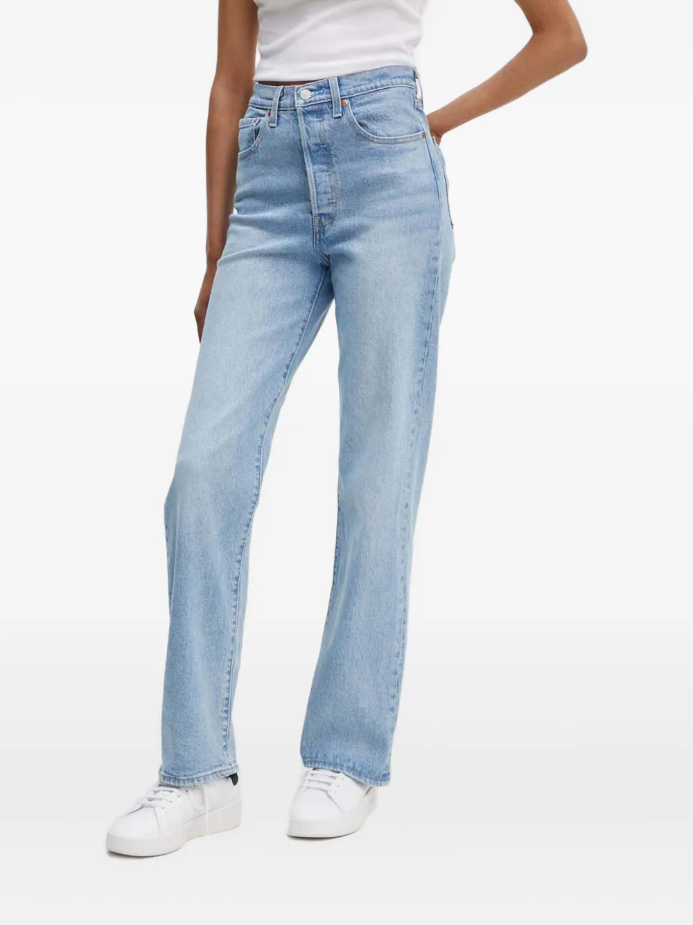 Levi's Ribcage Full-length Jeans In Blue