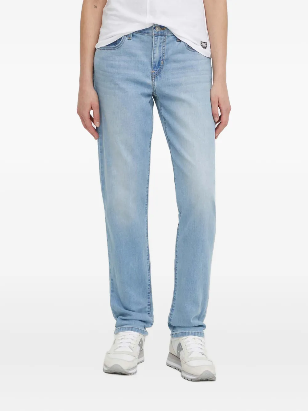 Levi's Logo-patch Jeans In Blue