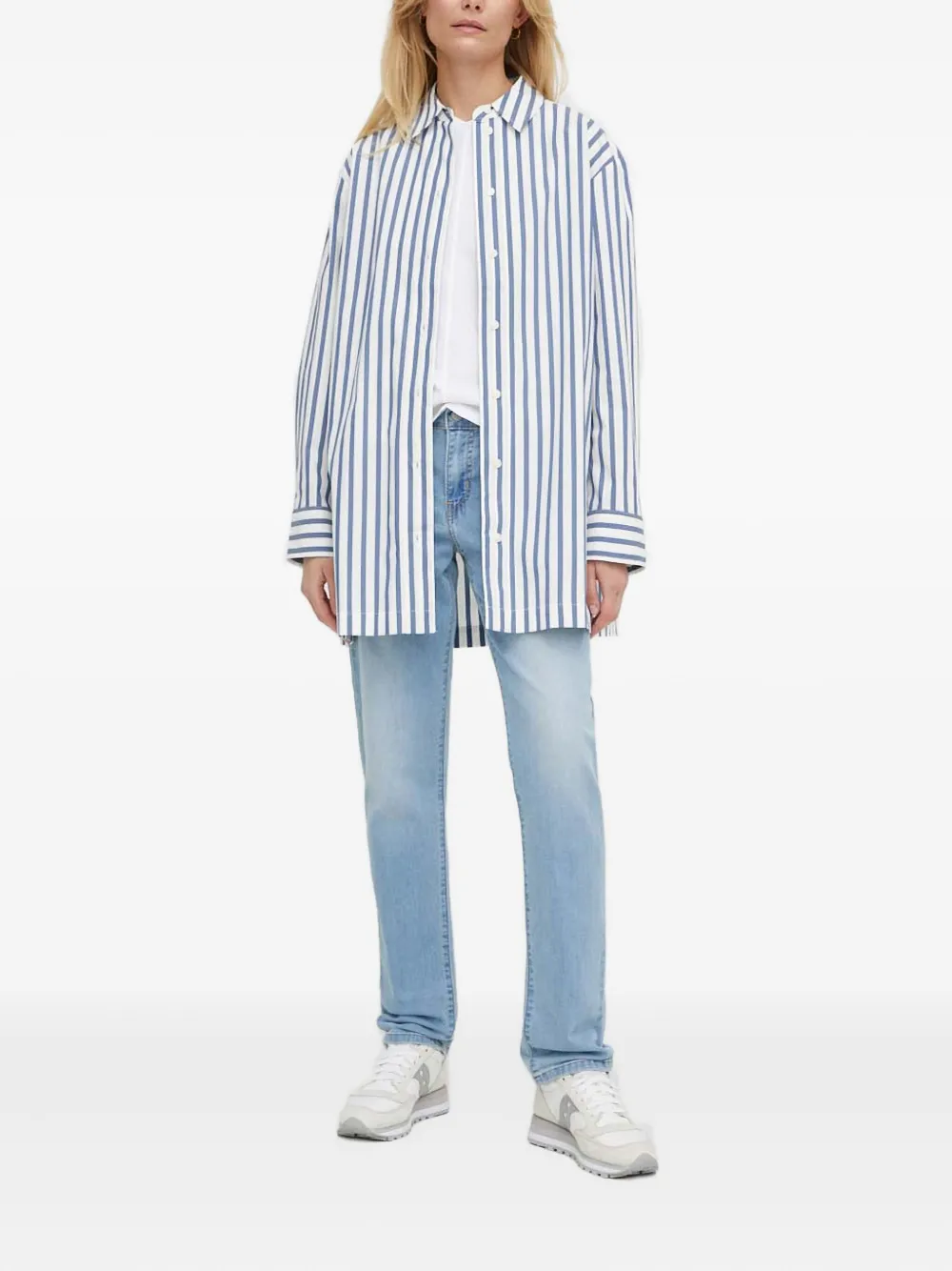 Levi's logo-patch jeans - Blauw