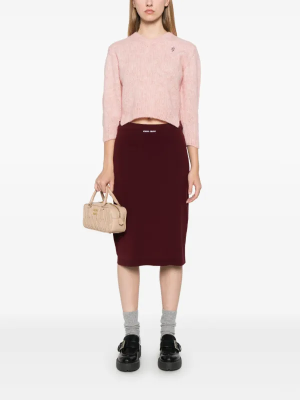 関税込!【MIU MIU】RED AND BEIGE SKIRT 41991626-1_2.jpg