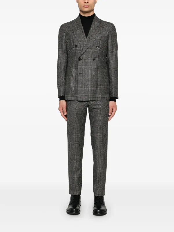 TAGLIATORE スーツ 48/7 R Tagliatore Dakar Blue Seersucker Suit 48 US Men's Slim Fit