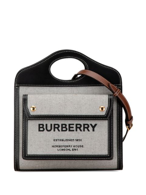 Burberry 2018-2023 Medium Canvas Pocket Bag satchel Women