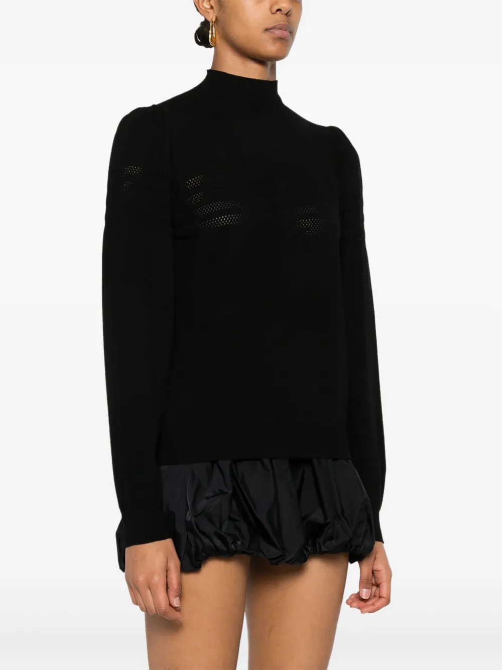 TWINSET Trui met oval T Zwart